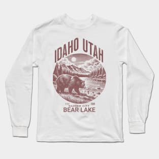 Bear Lake Idaho–Utah vintage 1989 Long Sleeve T-Shirt